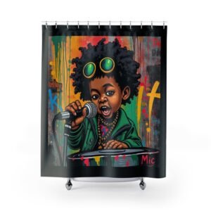 Shower Curtains - Cartoon Ethnic Graffiti Art