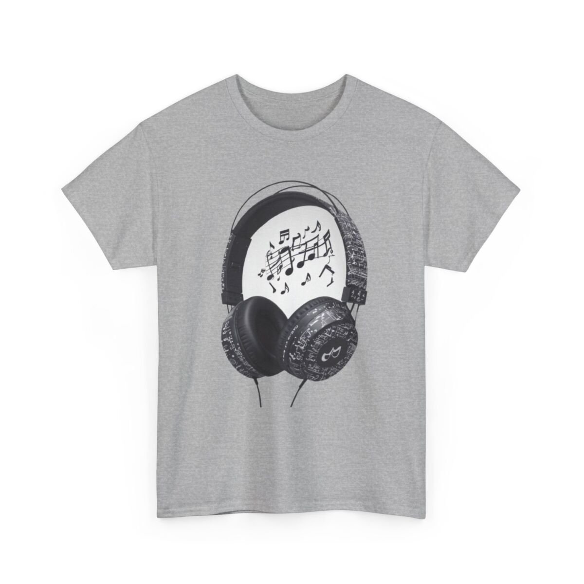 Head Phones Music Unisex Heavy Cotton Tee - Image 15