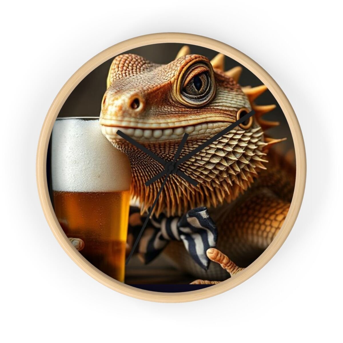 Wall Clock - Bearded Dragon Chamelion Gecko Water Dragon iguana Design - Image 13