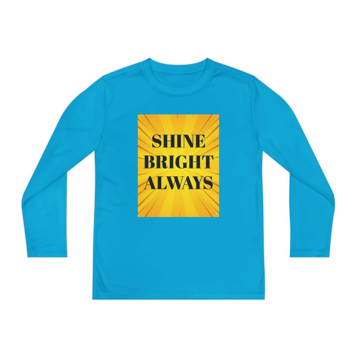 Motivational Quote Phrase Youth Long Sleeve Competitor Tee - Image 33