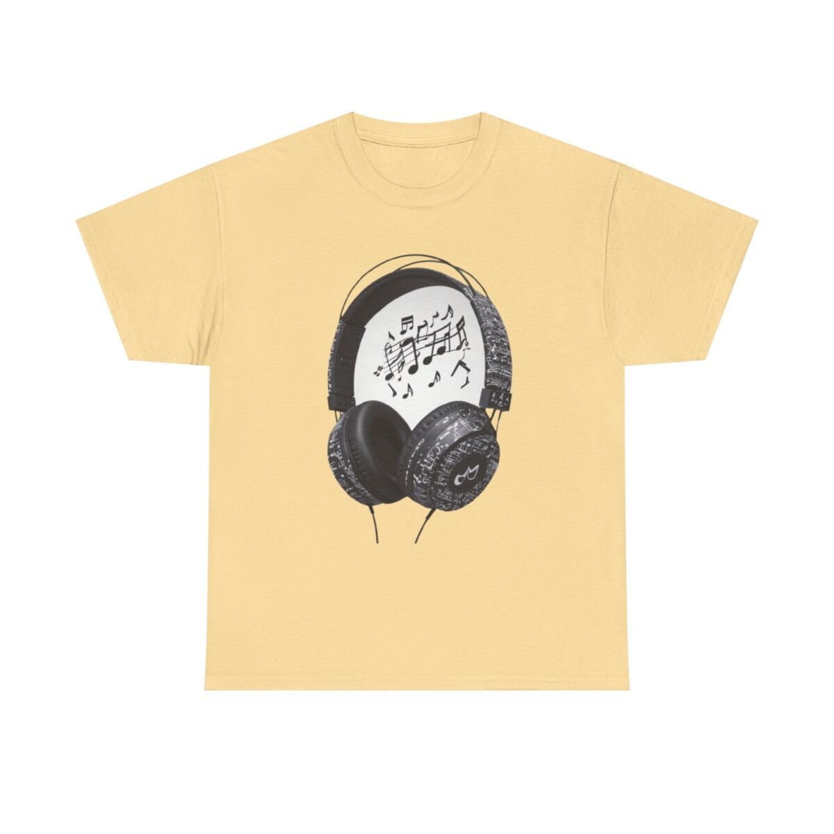 Head Phones Music Unisex Heavy Cotton Tee - Image 9