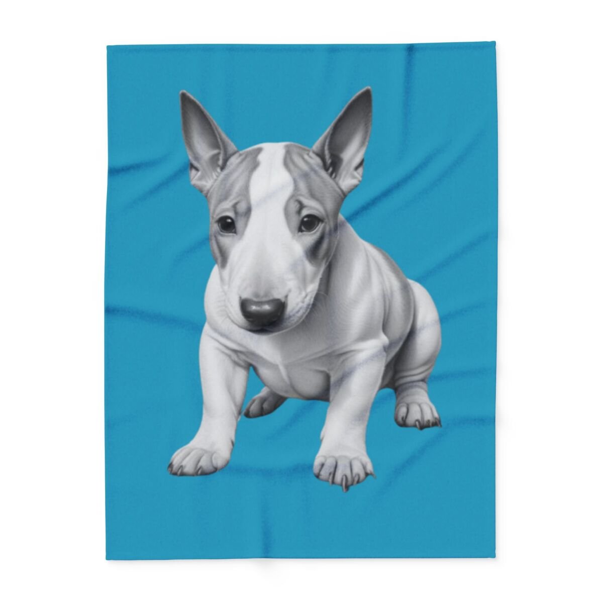 English Bull Terrier Puppy Arctic Fleece Blanket - Image 9