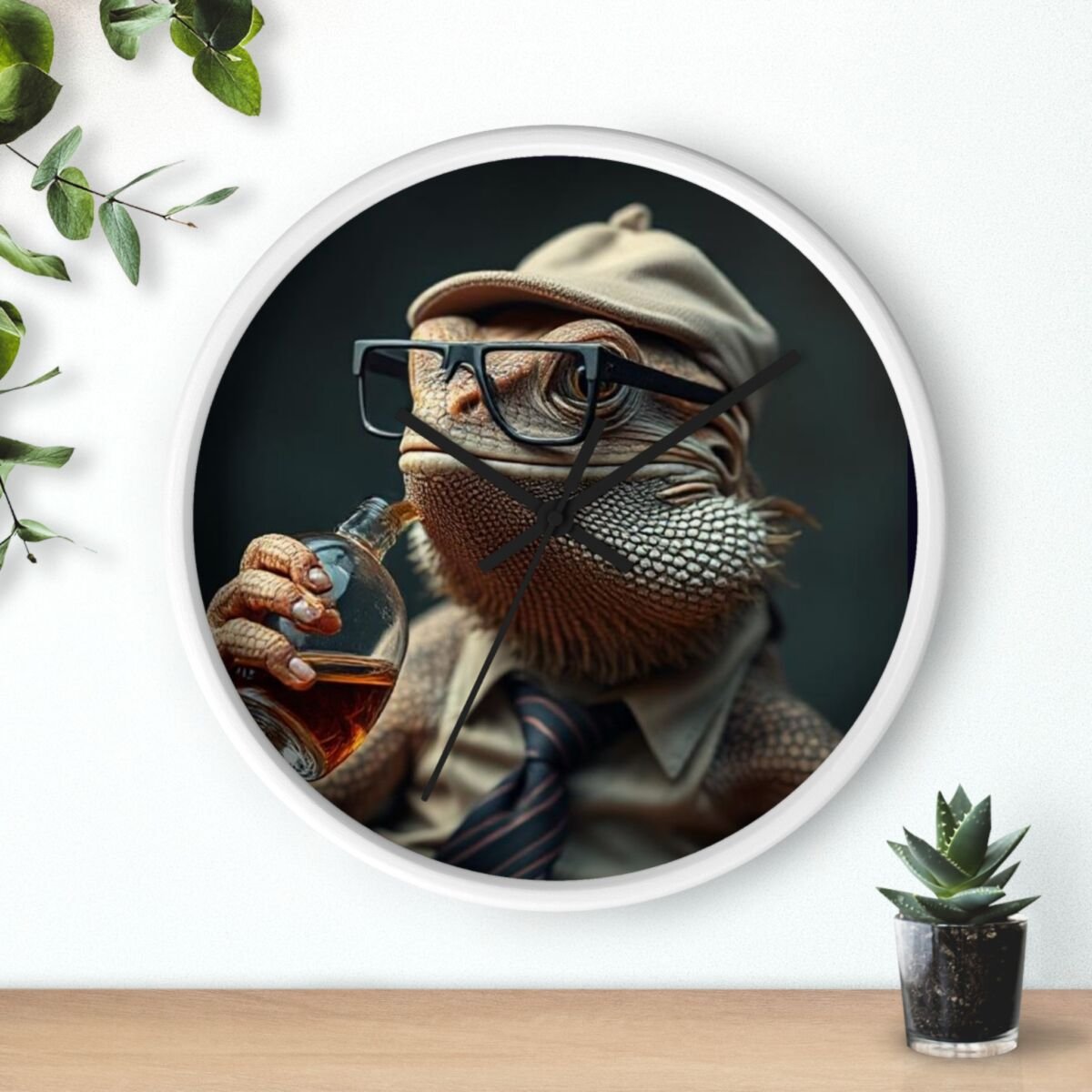 Wall Clock - Bearded Dragon Chamelion Gecko Water Dragon iguana Design - Image 9