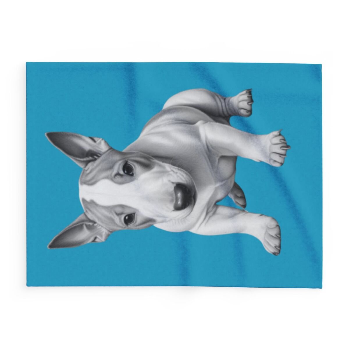 English Bull Terrier Puppy Arctic Fleece Blanket - Image 2