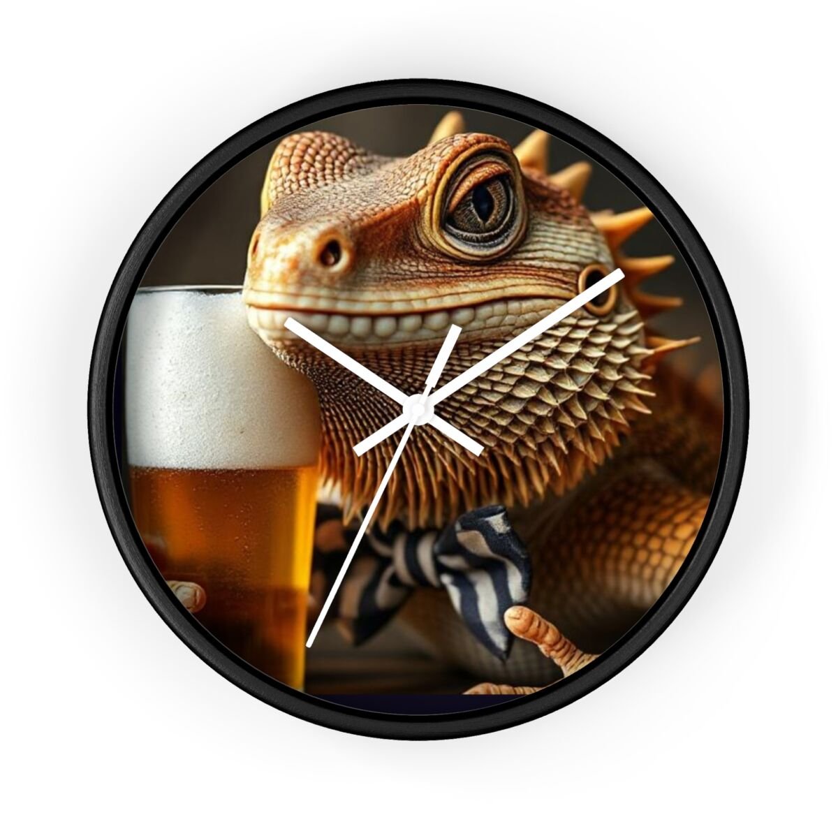 Wall Clock - Bearded Dragon Chamelion Gecko Water Dragon iguana Design - Image 4