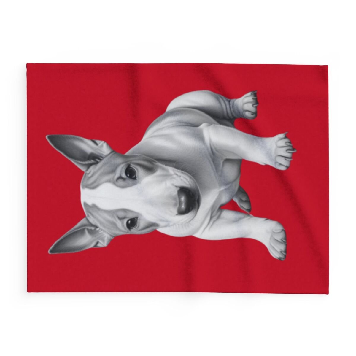 English Bull Terrier Puppy Arctic Fleece Blanket - Image 2
