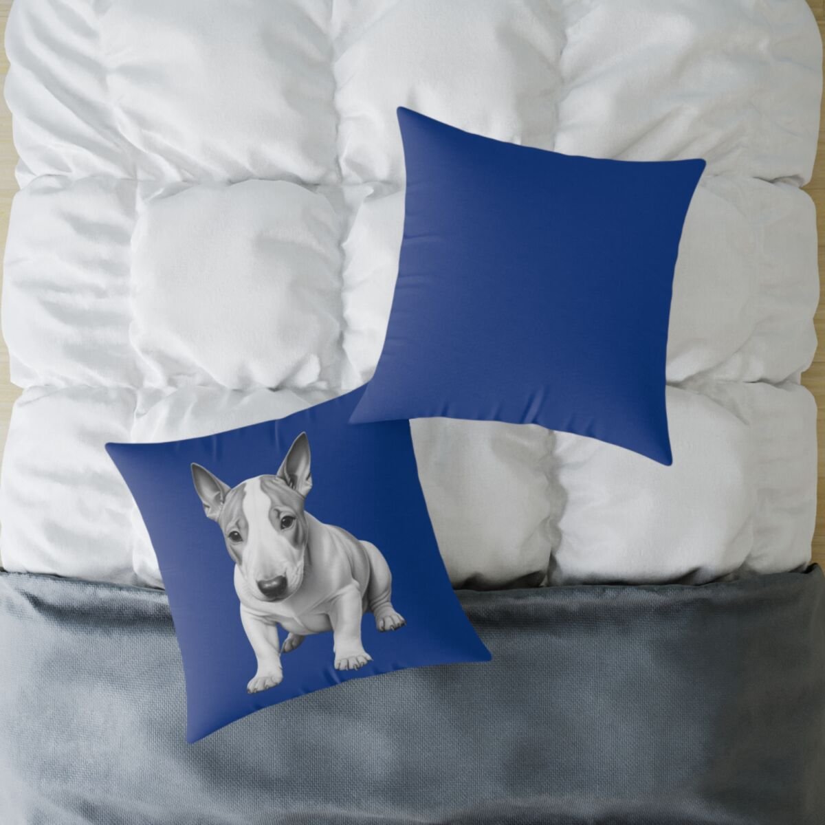 English Bull Terrier Square Poly Canvas Pillow - Image 16