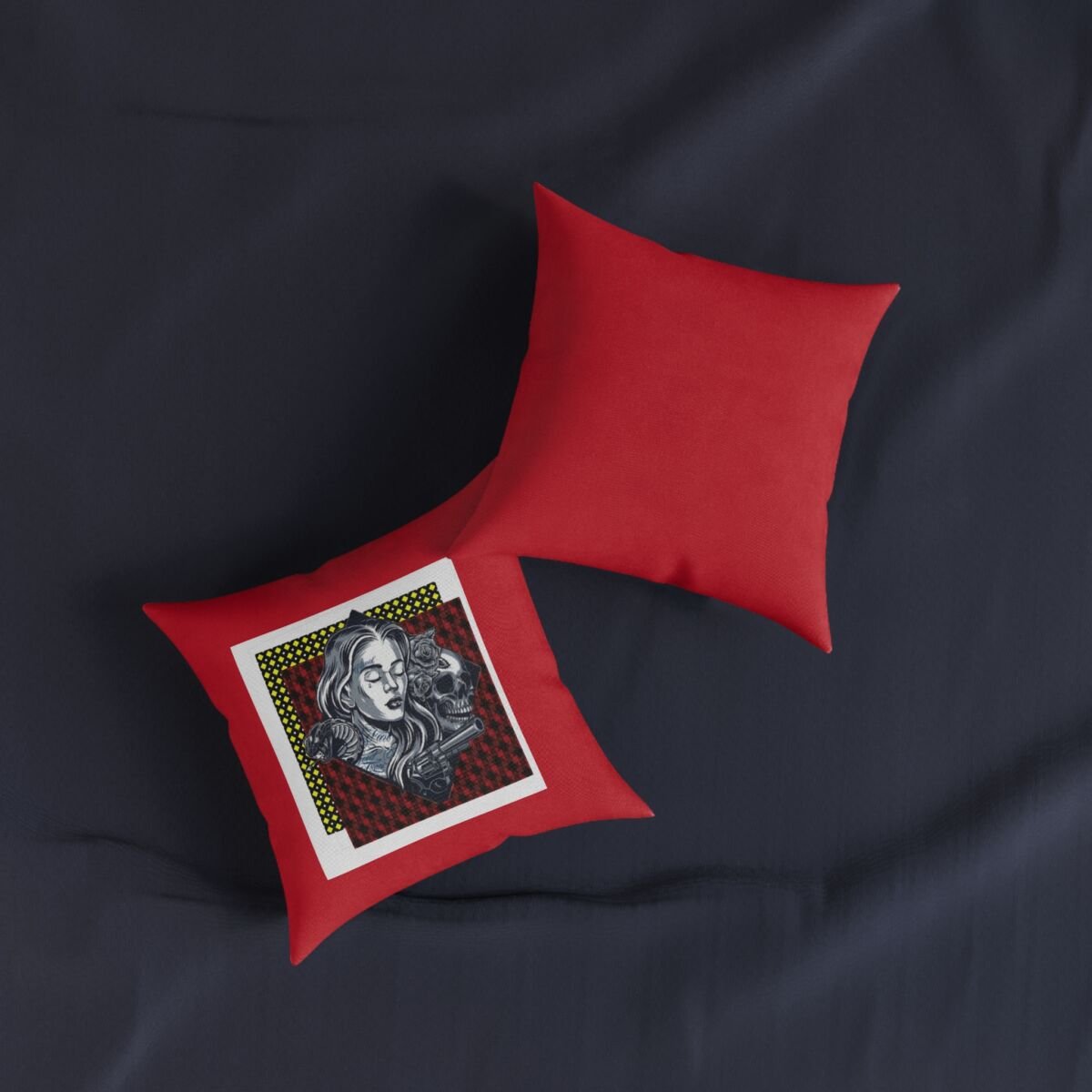 Tattoo Art Square Pillow - Image 3