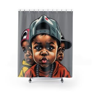 Shower Curtains - Cartoon Ethnic Graffiti Art