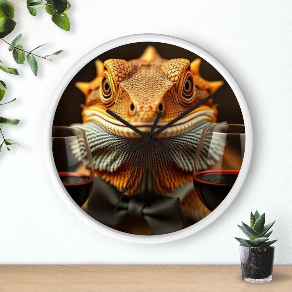 Wall Clock - Bearded Dragon Chamelion Gecko Water Dragon iguana Design - Image 9
