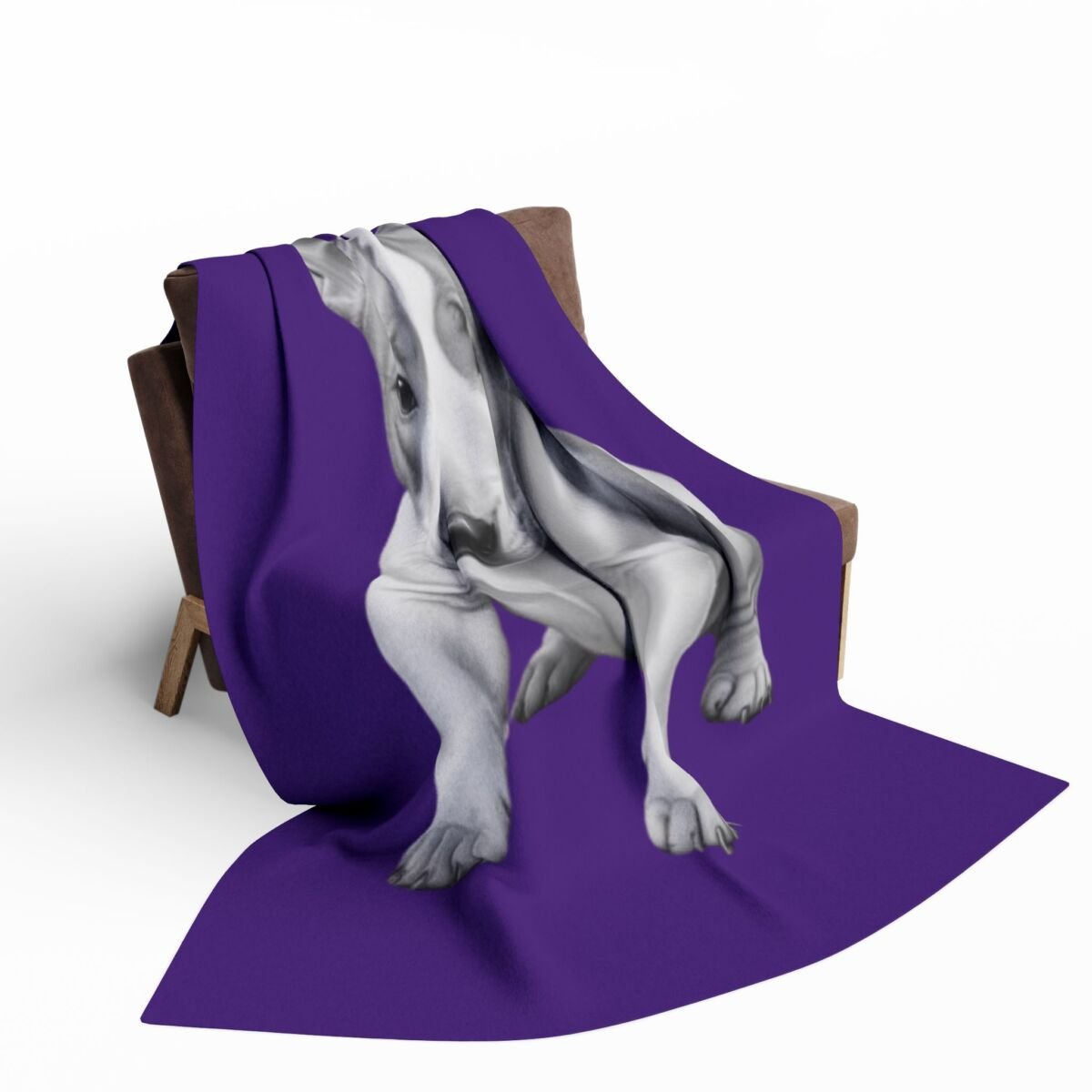 English Bull Terrier Puppy Arctic Fleece Blanket - Image 12