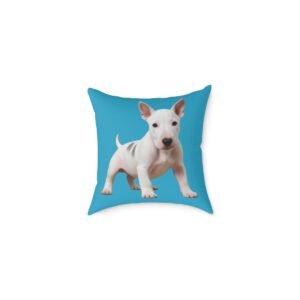 English Bull Terrier Square Poly Canvas Pillow