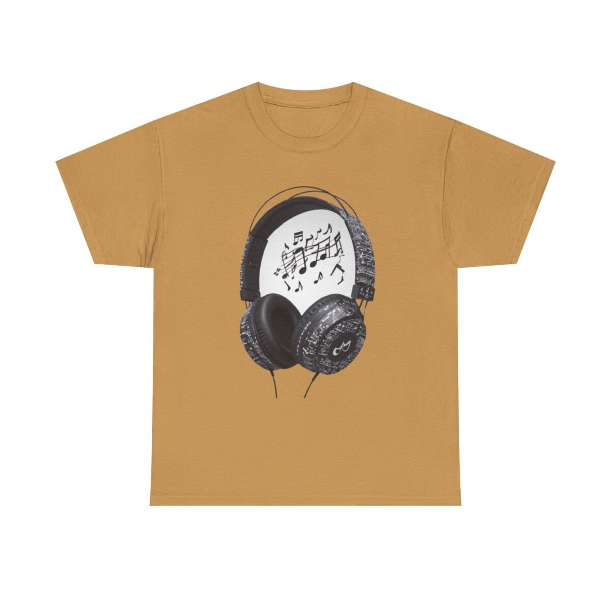 Head Phones Music Unisex Heavy Cotton Tee - Image 17