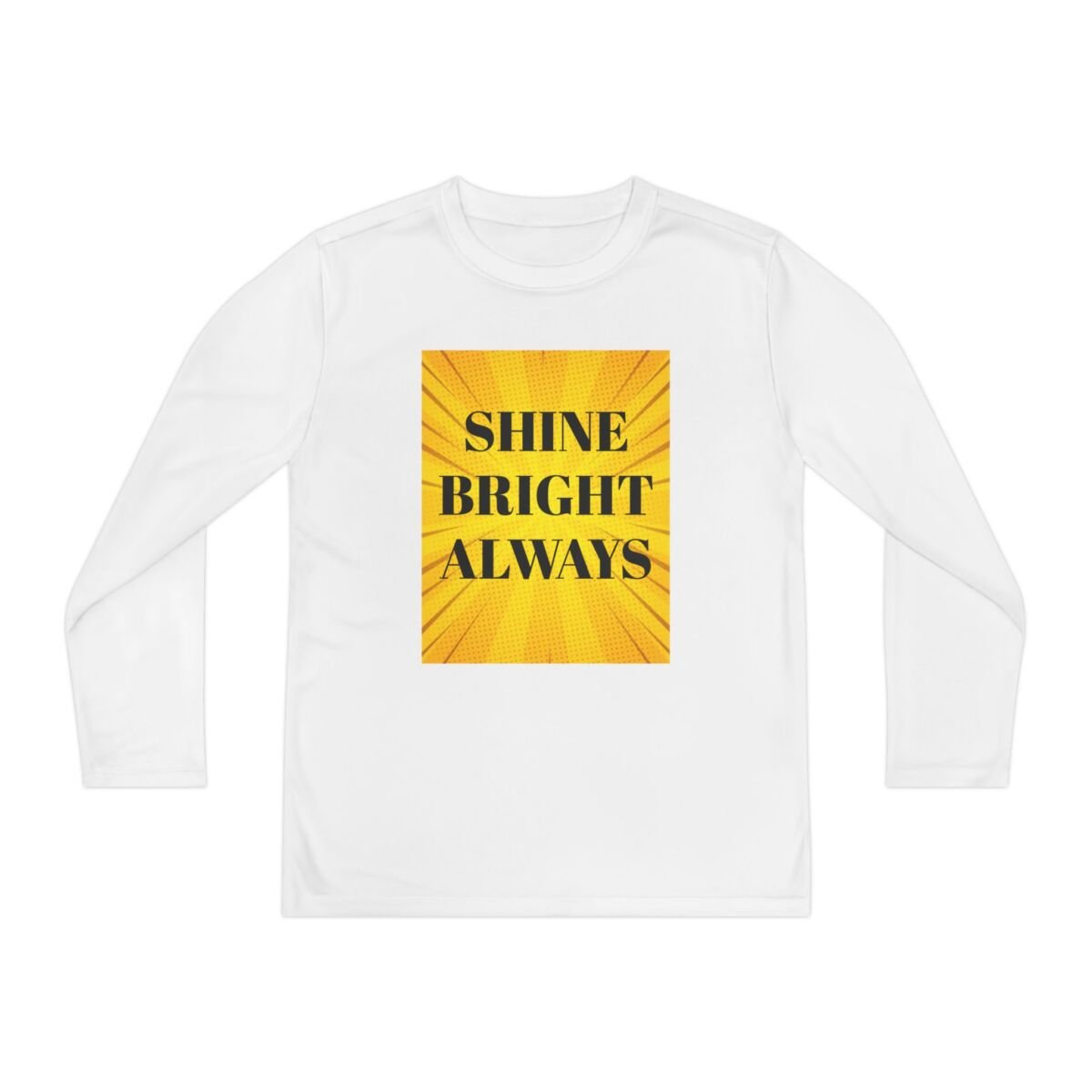 Motivational Quote Phrase Youth Long Sleeve Competitor Tee - Image 5