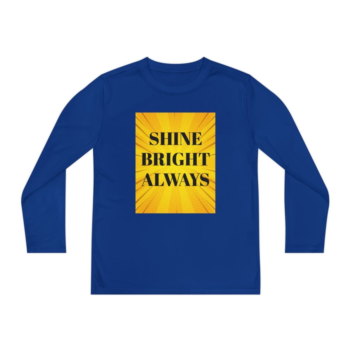 Motivational Quote Phrase Youth Long Sleeve Competitor Tee - Image 41