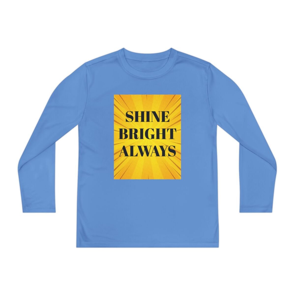 Motivational Quote Phrase Youth Long Sleeve Competitor Tee - Image 37