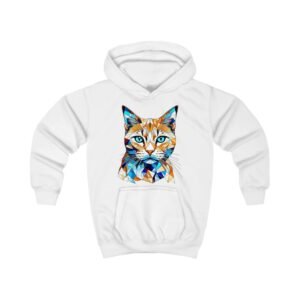 Ca t  kittens cute prin t pet lying Kids Hoodie unisex kids hooded sweatshirt kids pullover Clothing winter top pullover girls birthday .