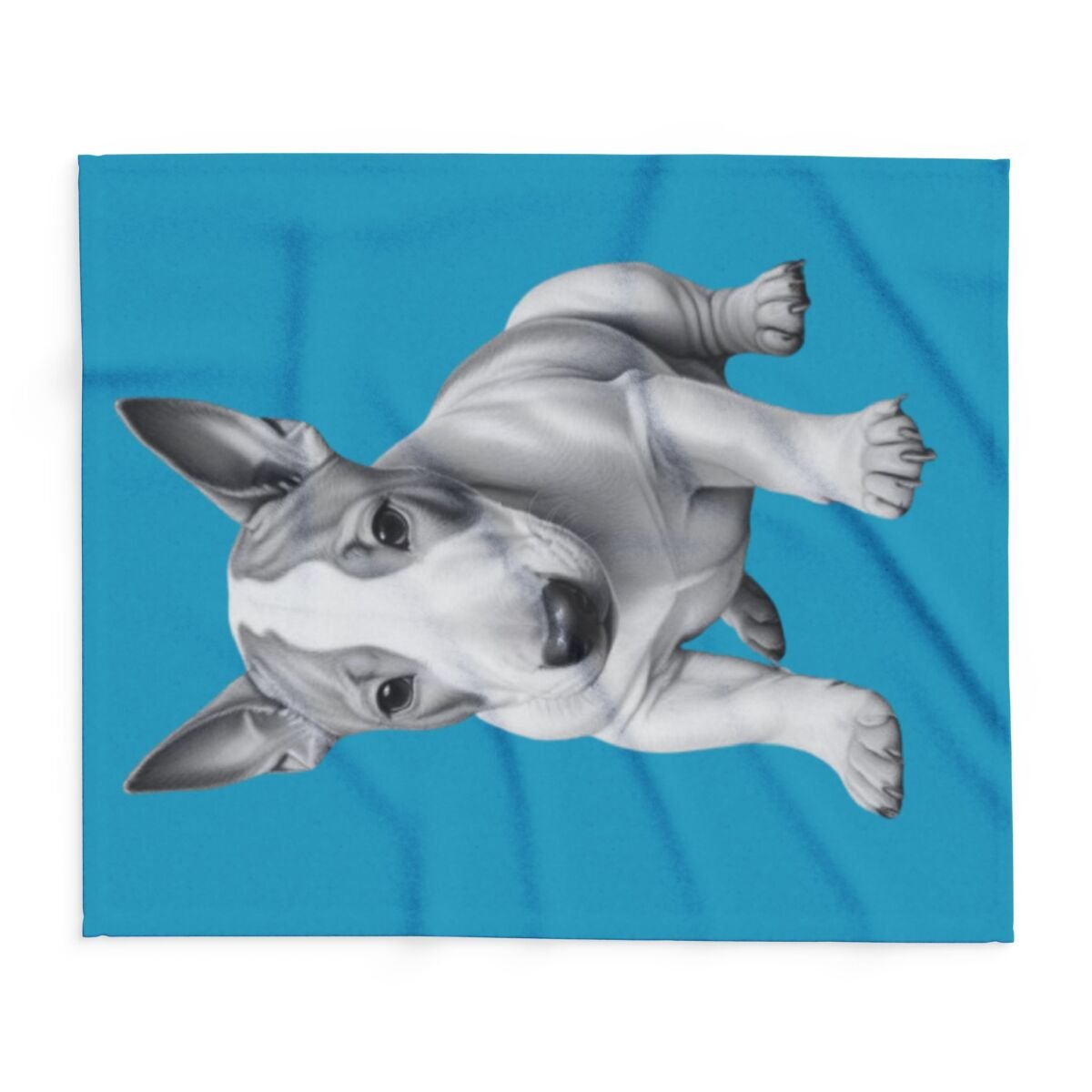 English Bull Terrier Puppy Arctic Fleece Blanket - Image 6
