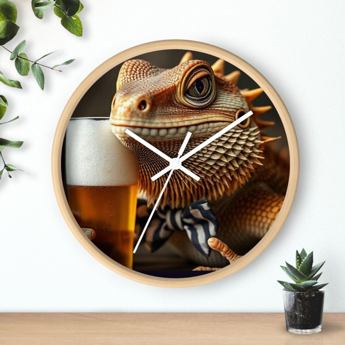 Wall Clock - Bearded Dragon Chamelion Gecko Water Dragon iguana Design - Image 18