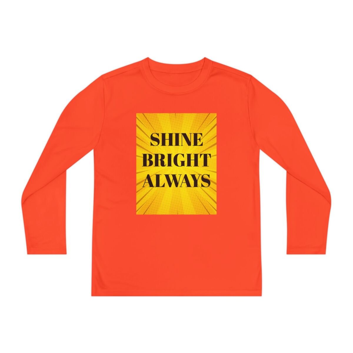 Motivational Quote Phrase Youth Long Sleeve Competitor Tee - Image 9