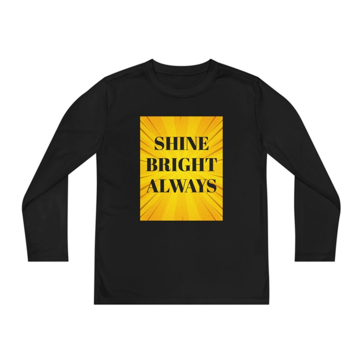 Motivational Quote Phrase Youth Long Sleeve Competitor Tee - Image 61