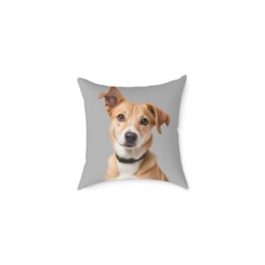 Jack Russell Square Poly Canvas Pillow