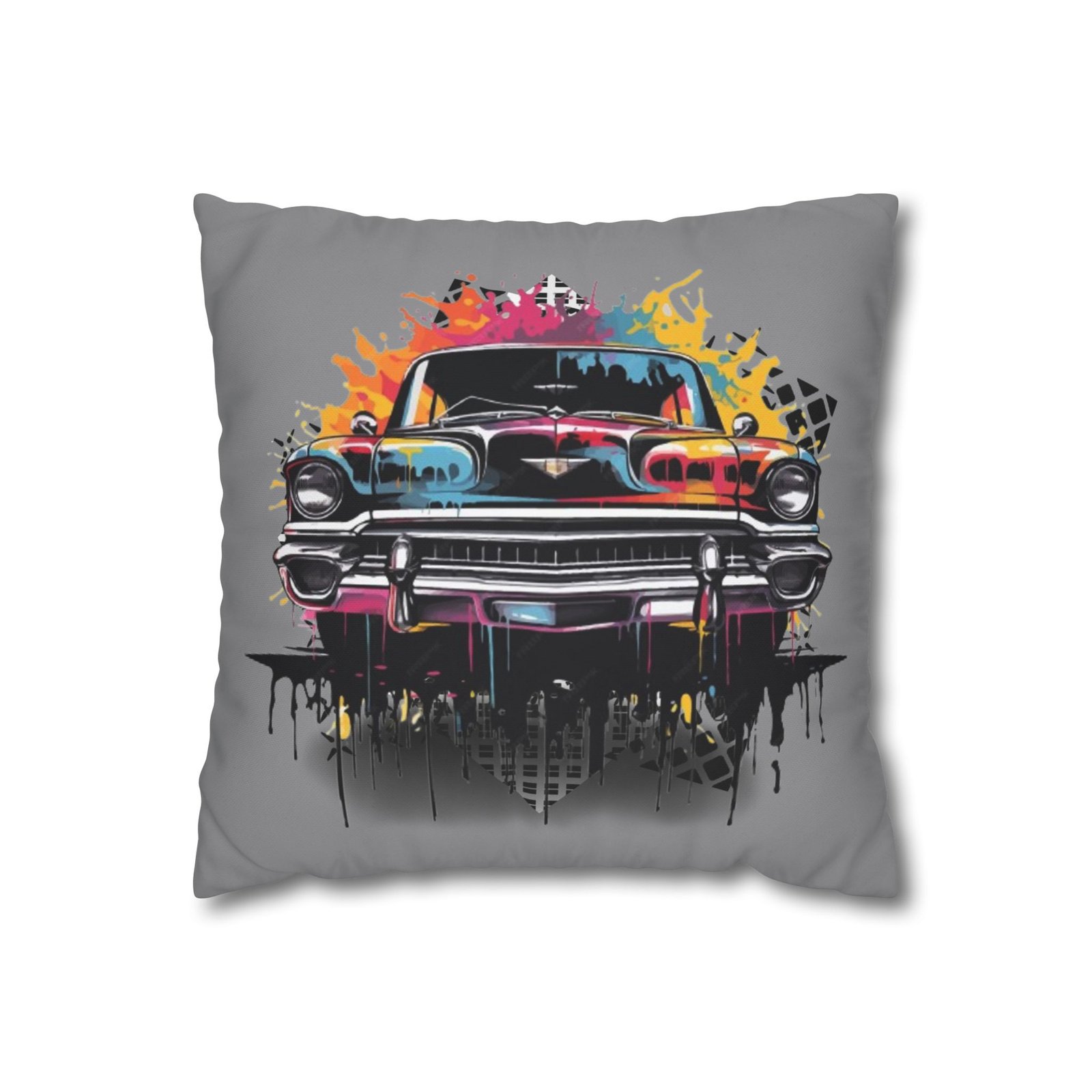 Gangster Square Poly Canvas Pillowcase