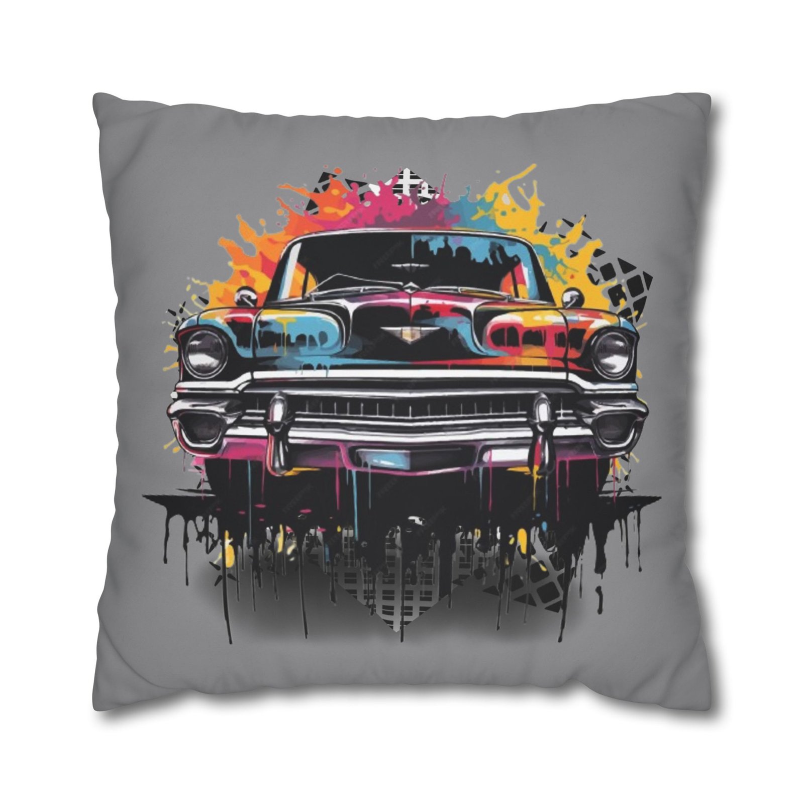Gangster Square Poly Canvas Pillowcase - Image 17