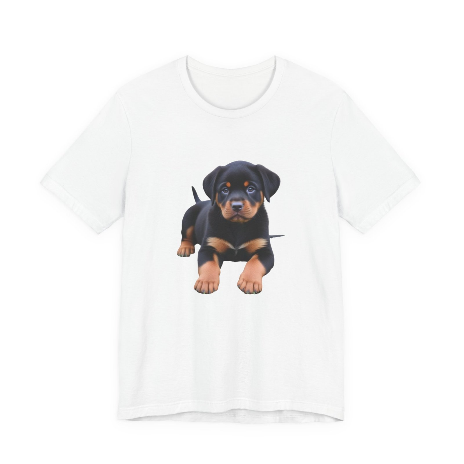 Rottweiller Pup Unisex Short Sleeve Tee teen tshirt womens holiday top summer clothes womens Beach top gift womens tee mum birthday gifts
