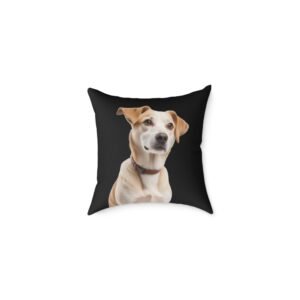 Jack Russell Square Poly Canvas Pillow