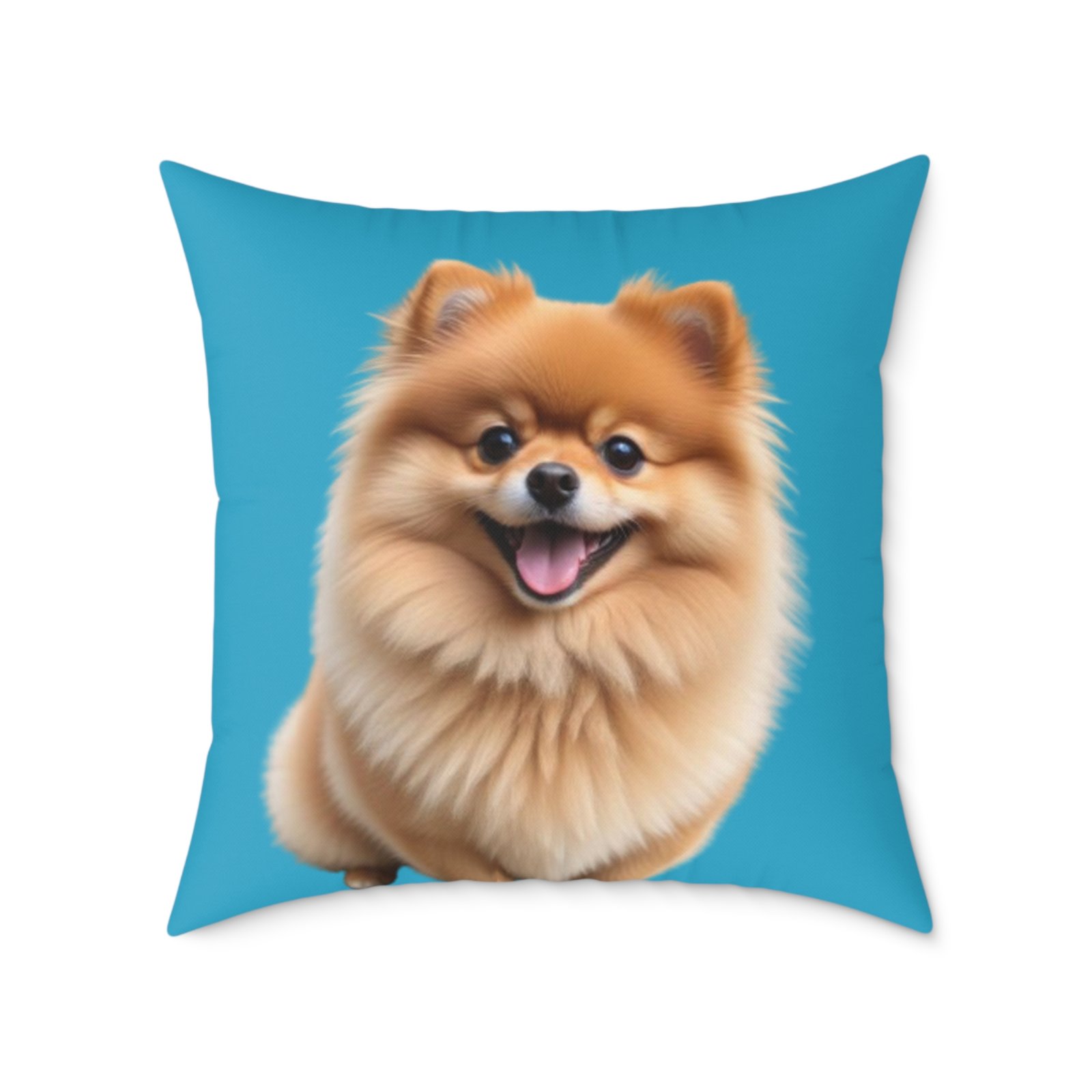 Pomeranian Dog Square Poly Canvas Pillow - Image 17