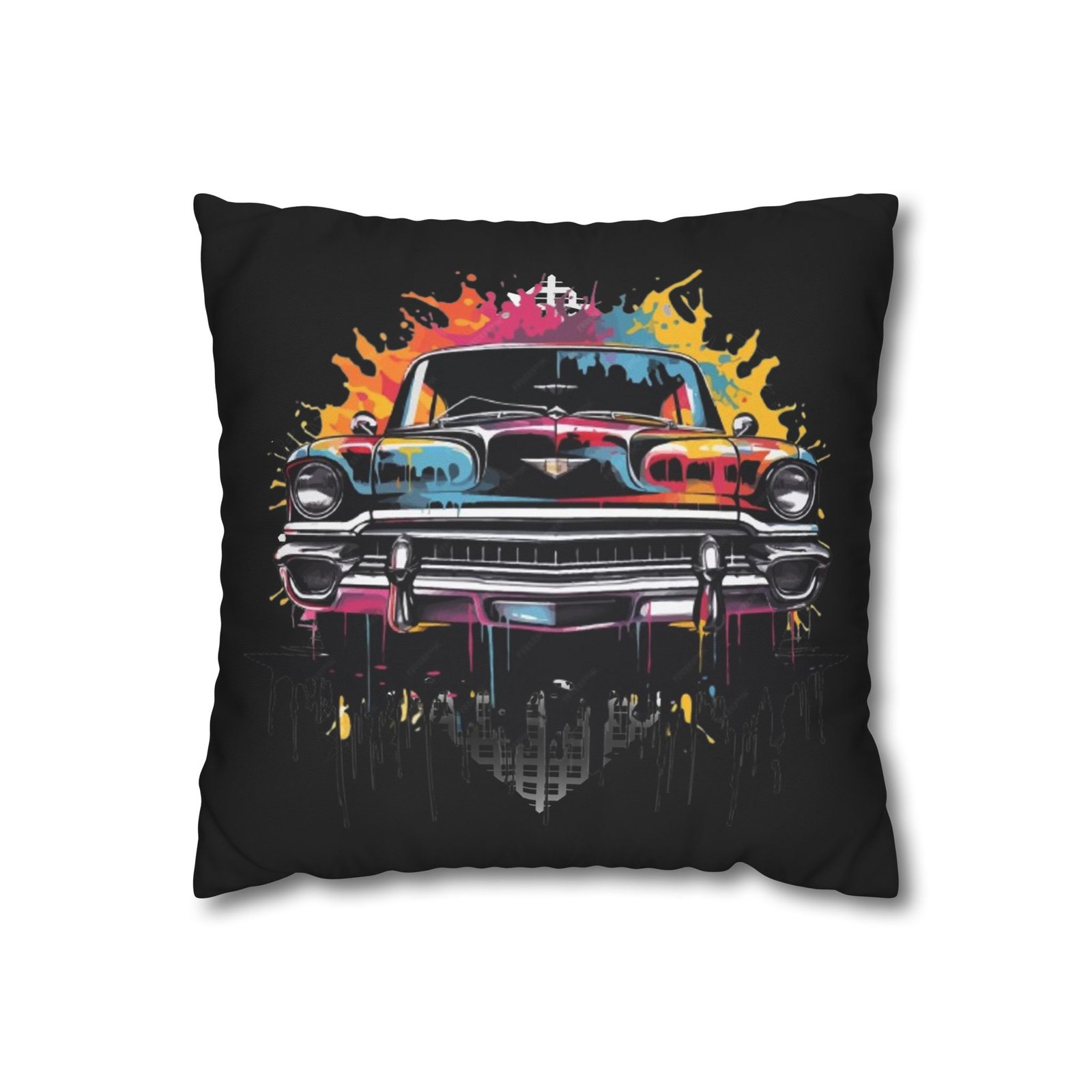 Gangster Square Poly Canvas Pillowcase