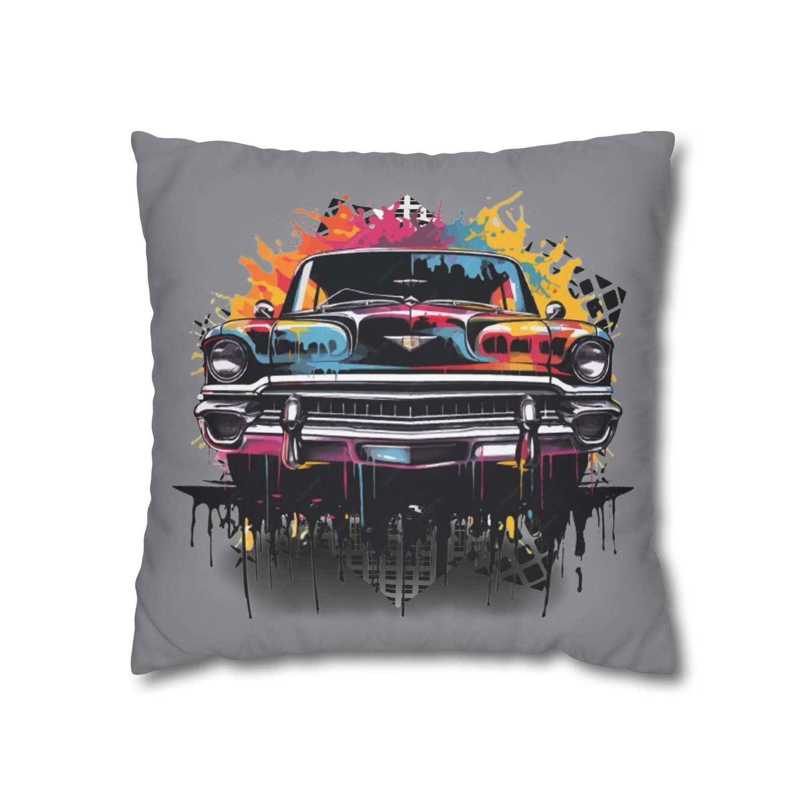 Gangster Square Poly Canvas Pillowcase - Image 5