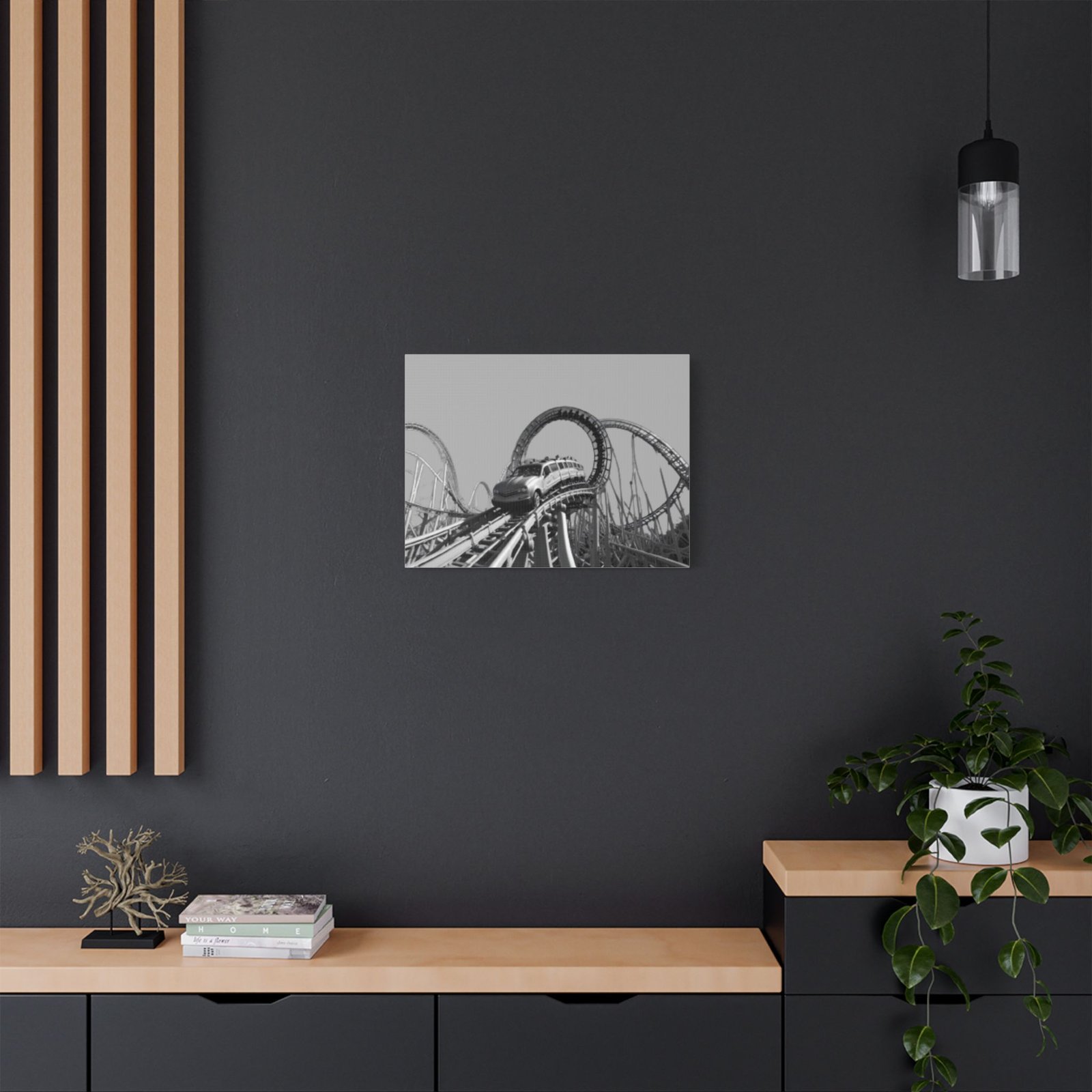 Fairground Fun Satin Canvas, Stretched - Image 8