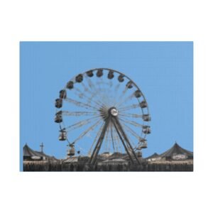 Fairground Fun Satin Canvas, Stretched