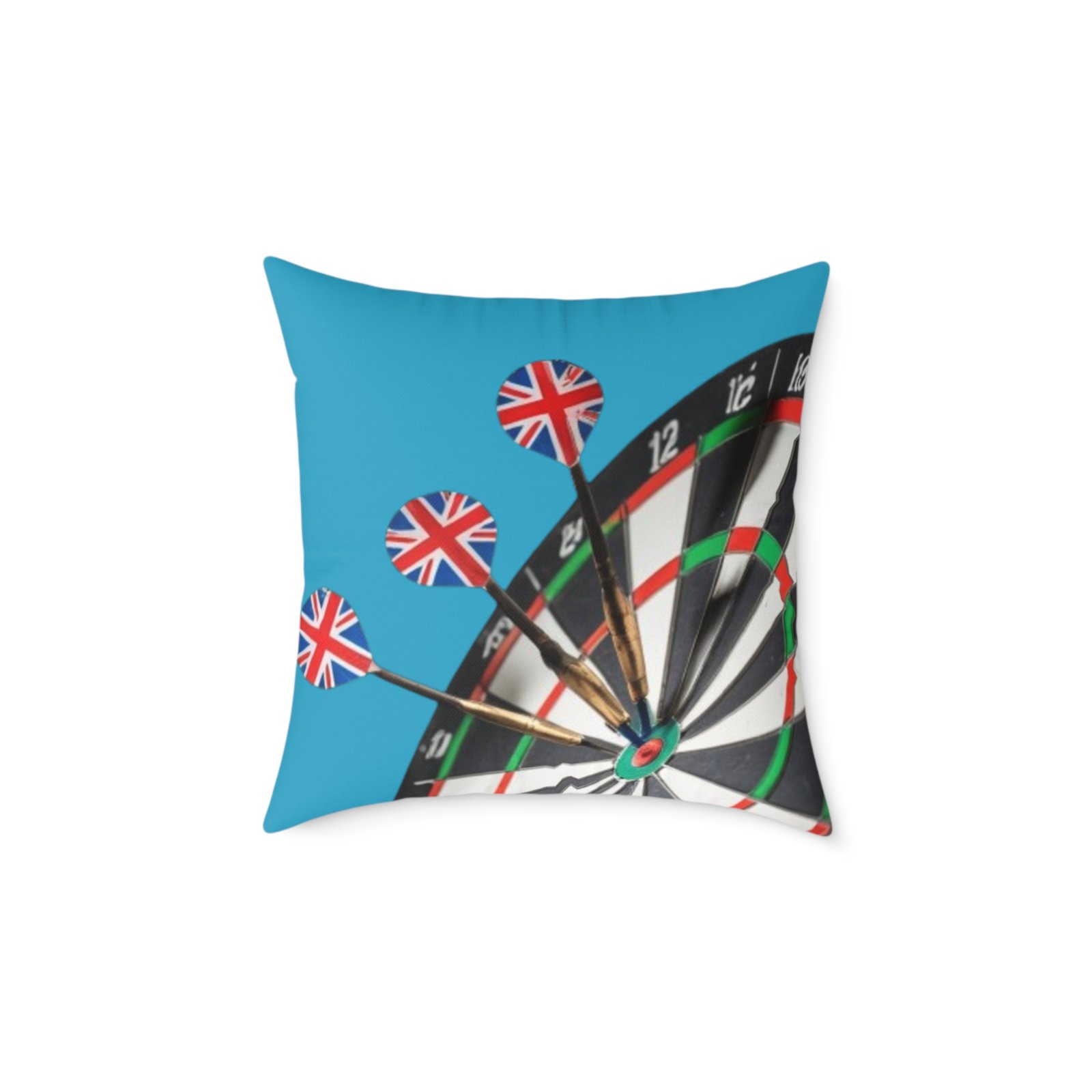 Darts Design Square Poly Canvas Pillow - Image 9