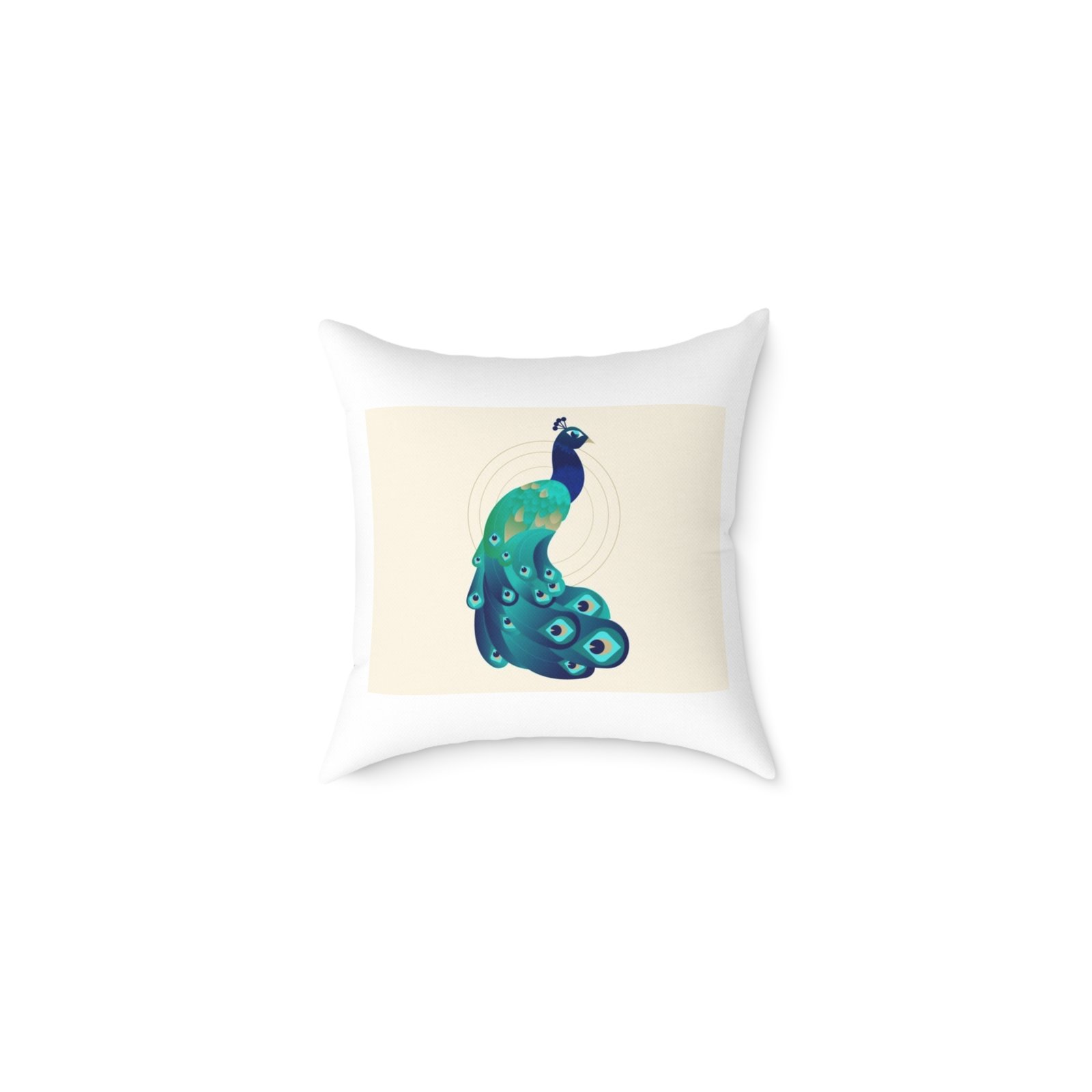 Pea cock Prin t Cushion G ift Square Poly Canvas Pillow Pea cock Prin t , G ift Cushion, Lounge Cushion, Bedroom Cushion, Cushion G ift , ,