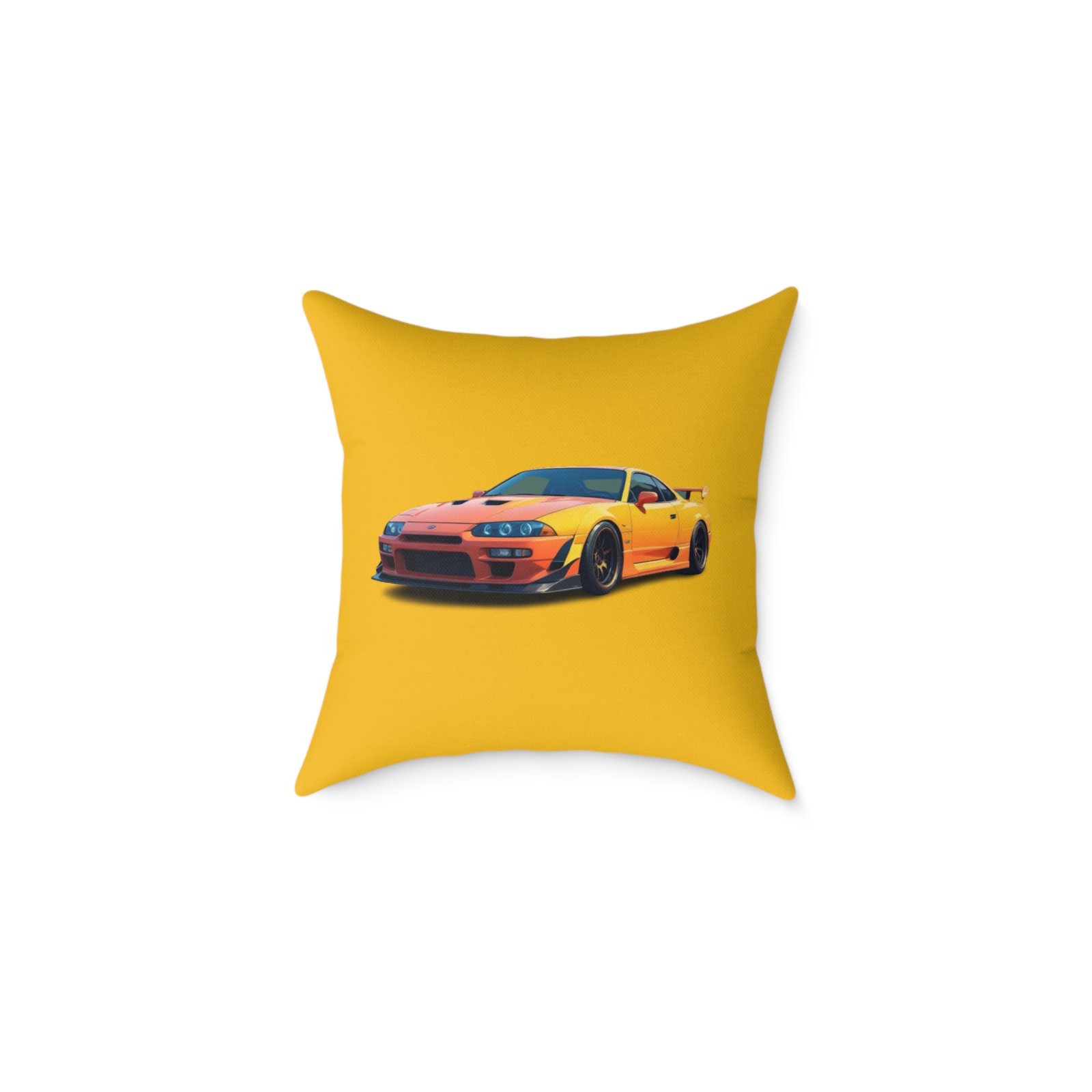 Fast Car Design Square Poly Canvas Pillow - Image 5