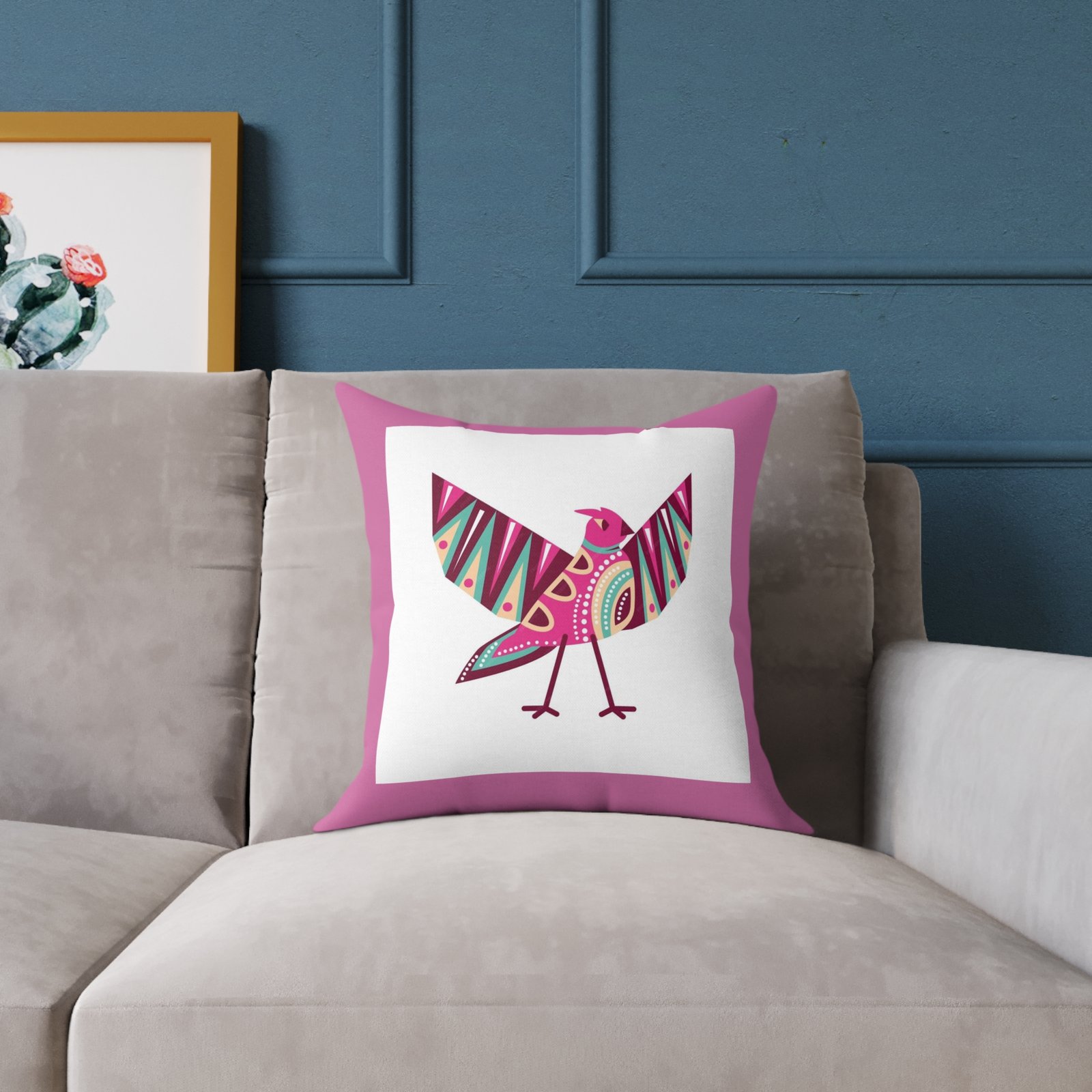Mexico Square Poly Canvas Pillow - Image 3