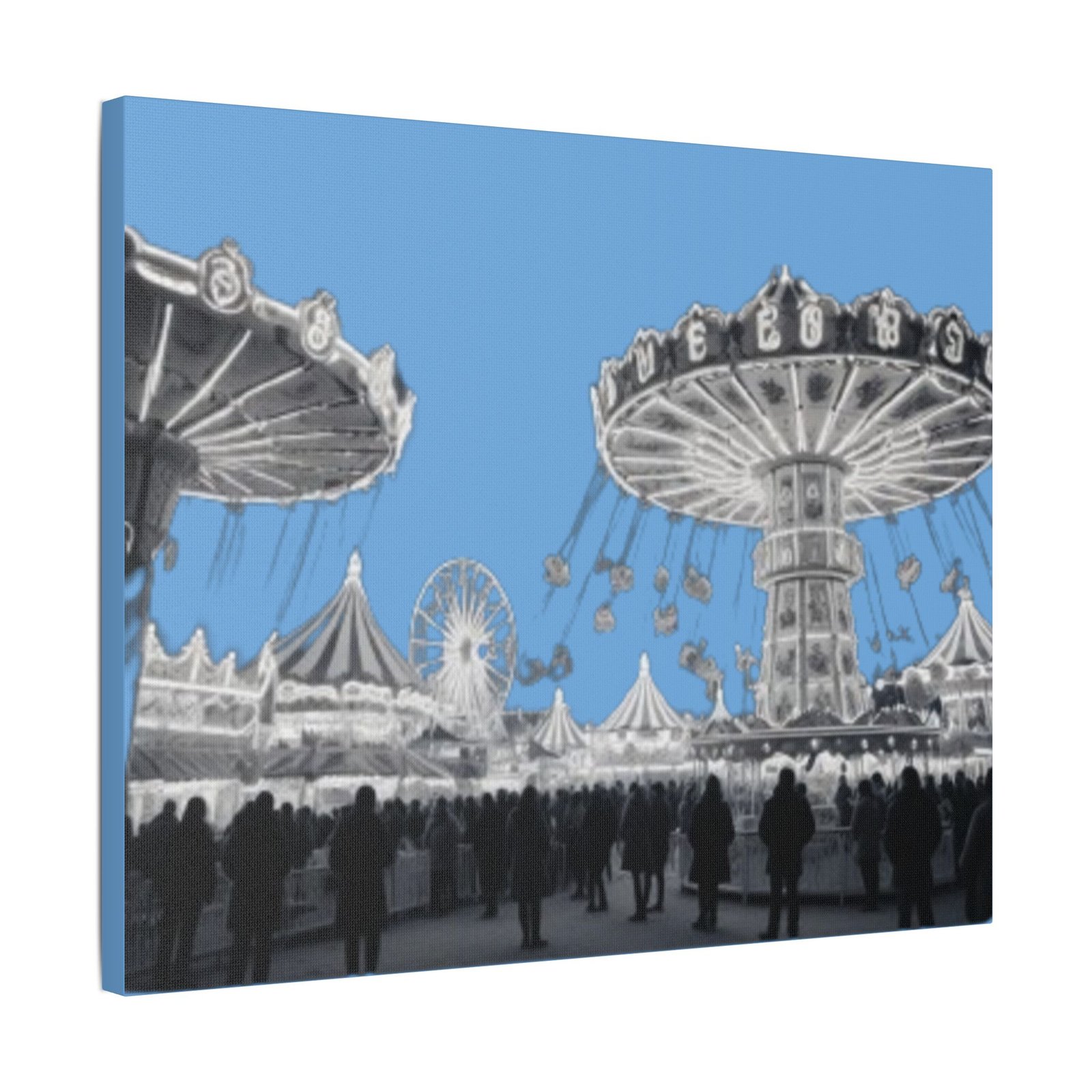 Fairground Fun Satin Canvas, Stretched - Image 10