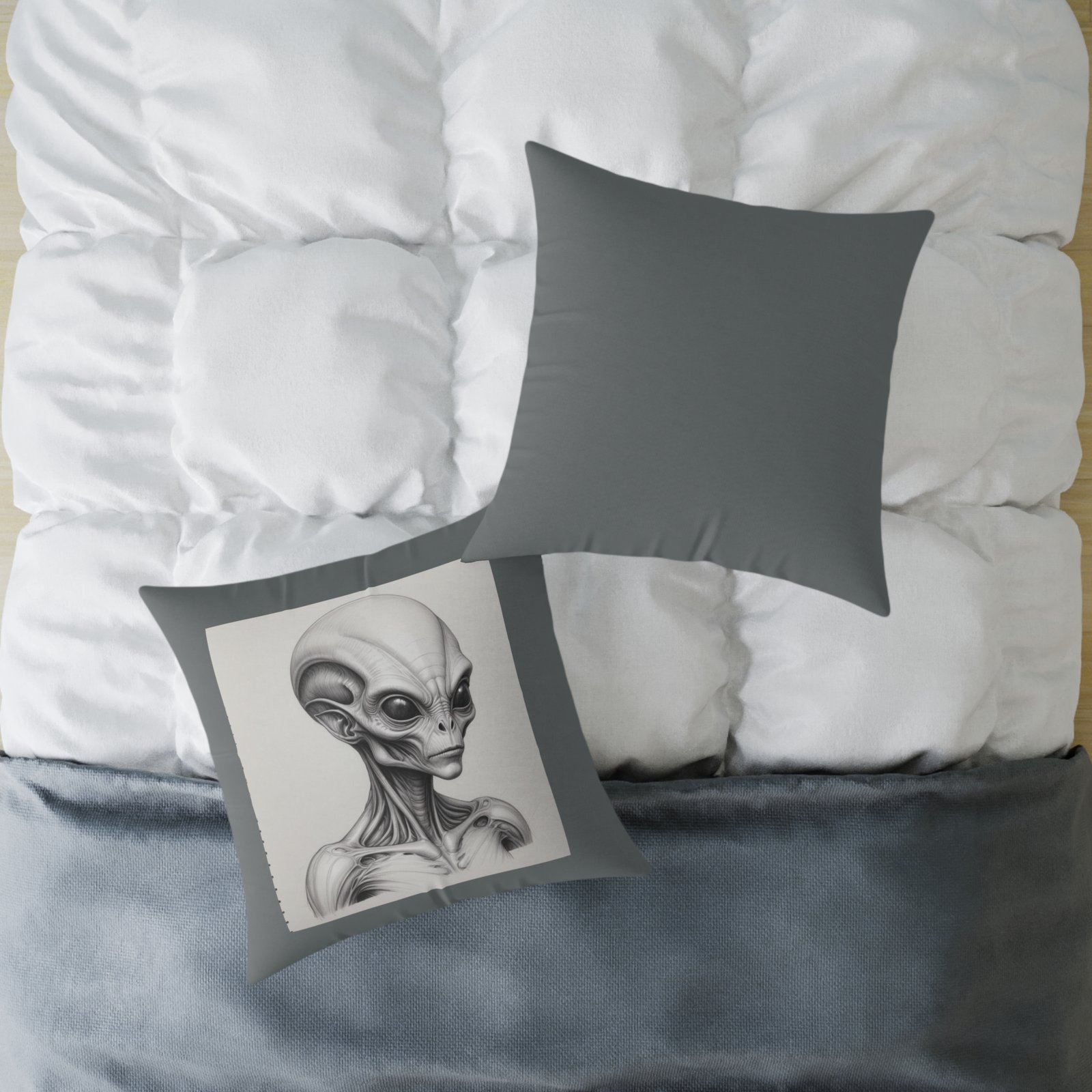 Alien Square Poly Canvas Pillow - Image 16