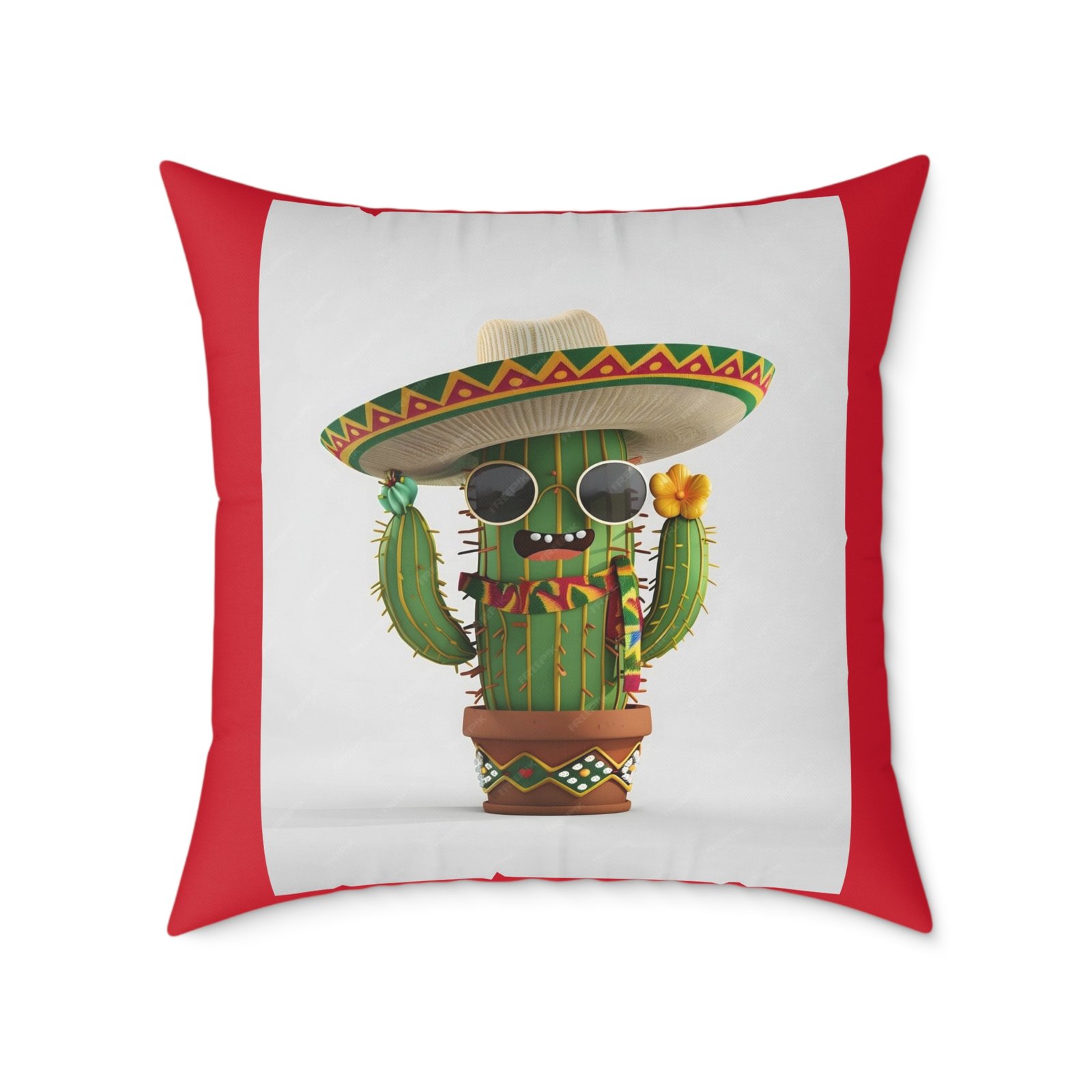 Mexico Square Poly Canvas Pillow - Image 17