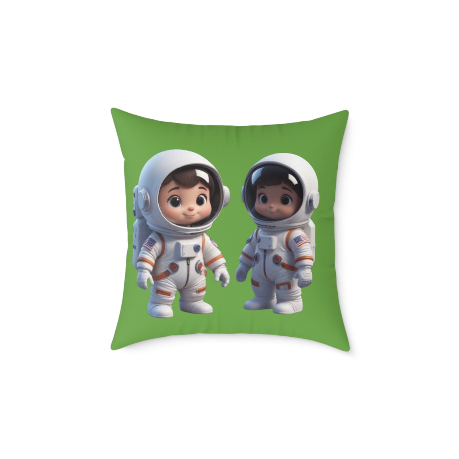 Astronauts Square Poly Canvas Pillow - Image 9