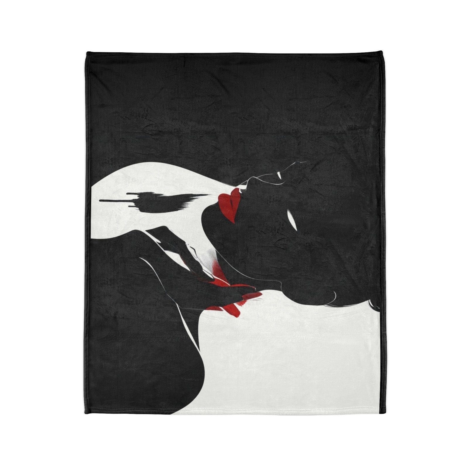 Black And White Soft Polyester Blanket - Image 6