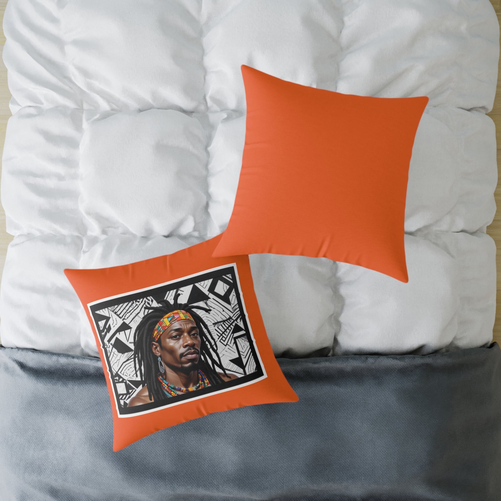 Rastafarian Square Poly Canvas Pillow - Image 16