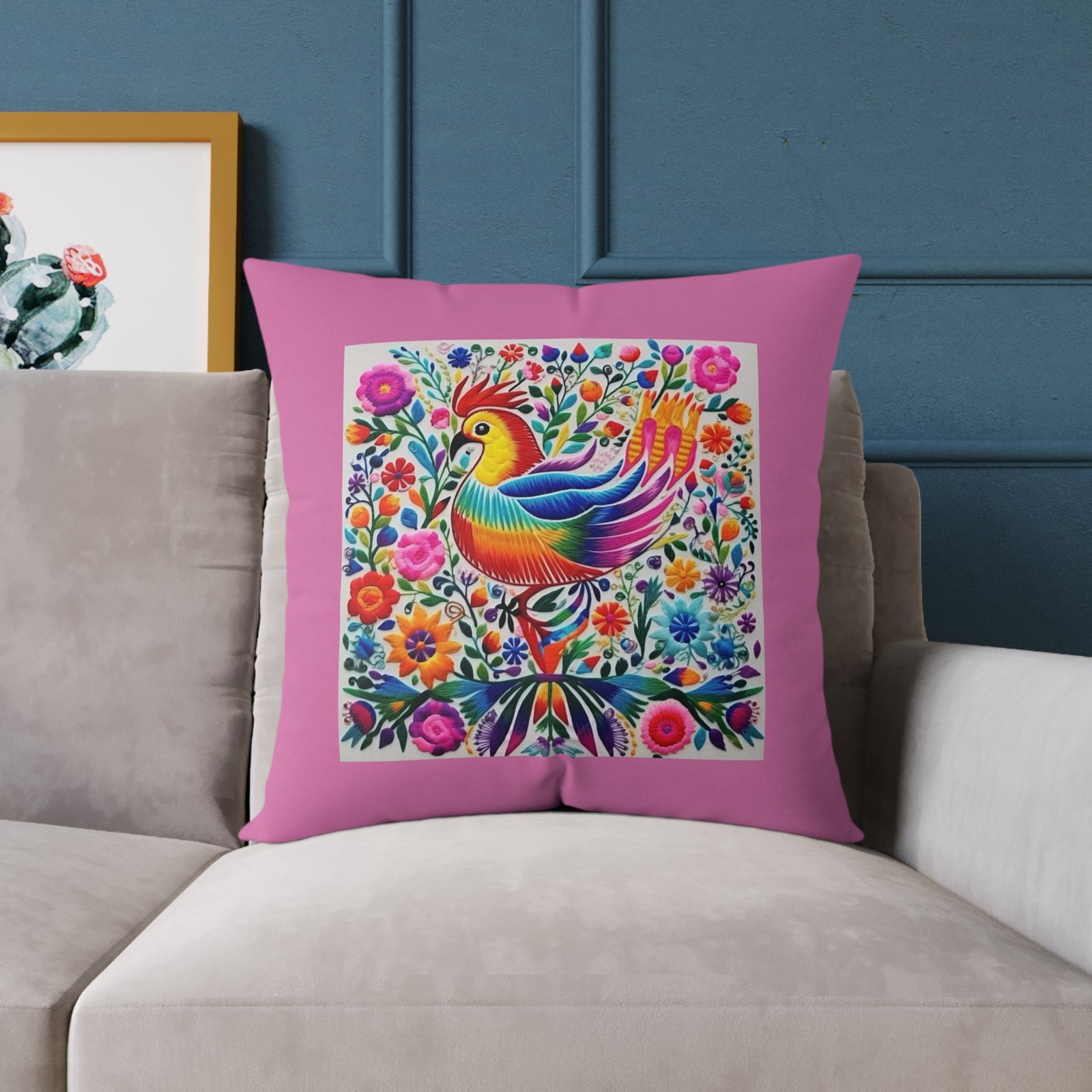 Mexico Square Poly Canvas Pillow - Image 15