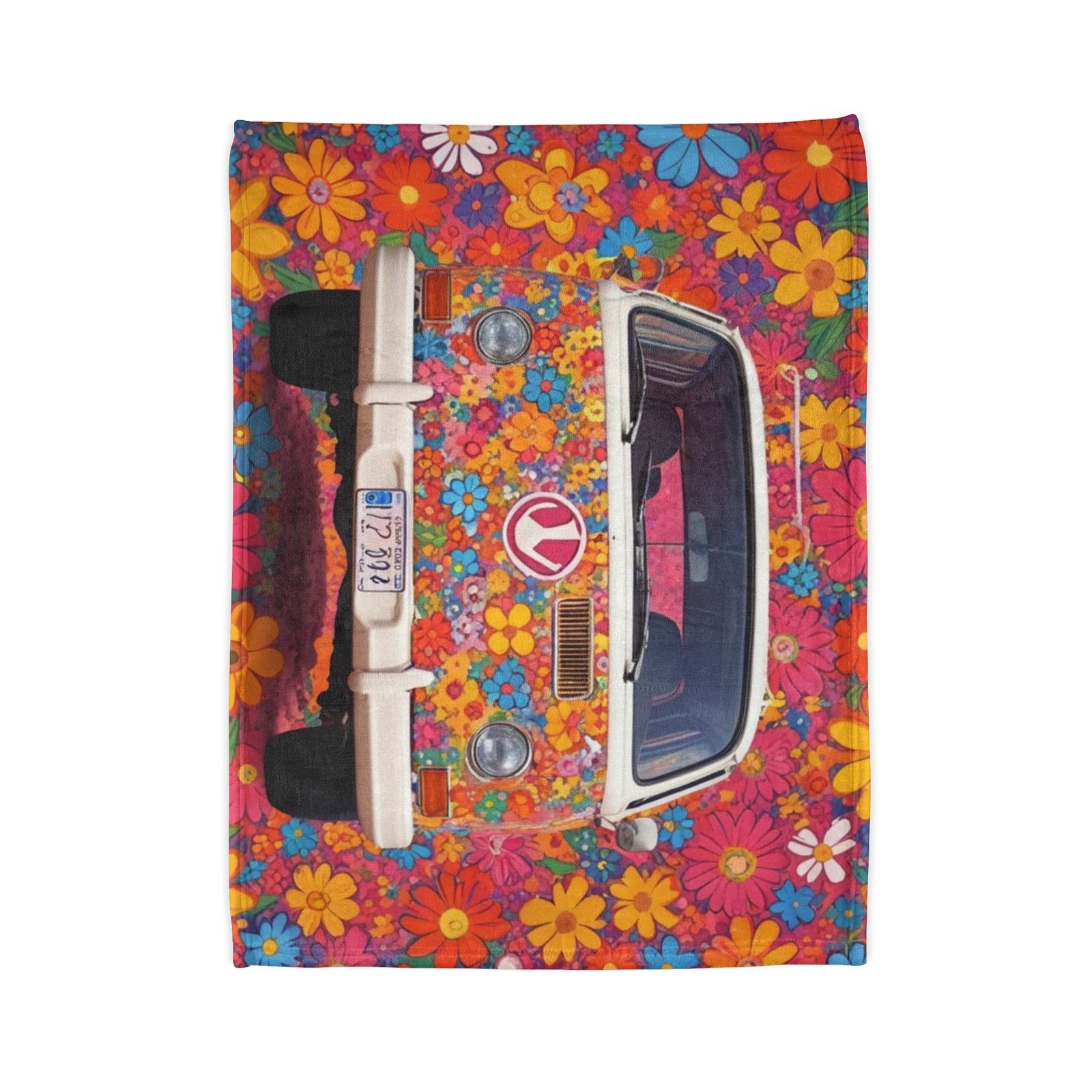 Flower Power Patterns Soft Polyester Blanket - Image 2