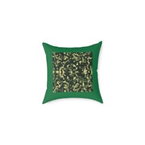 Army Square Poly Canvas Pillow