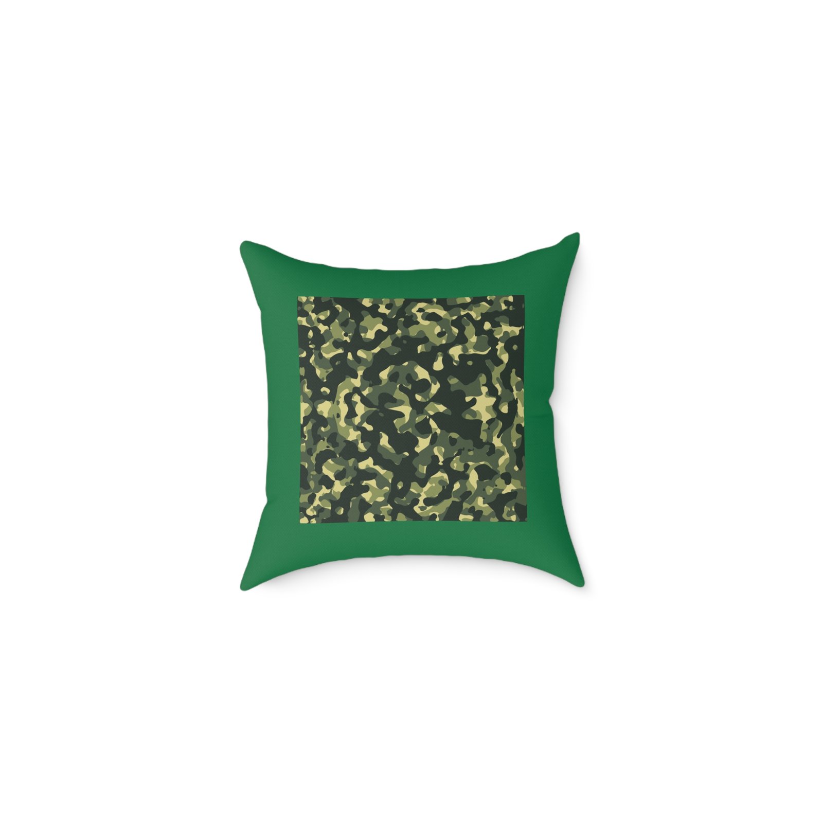 Army Square Poly Canvas Pillow