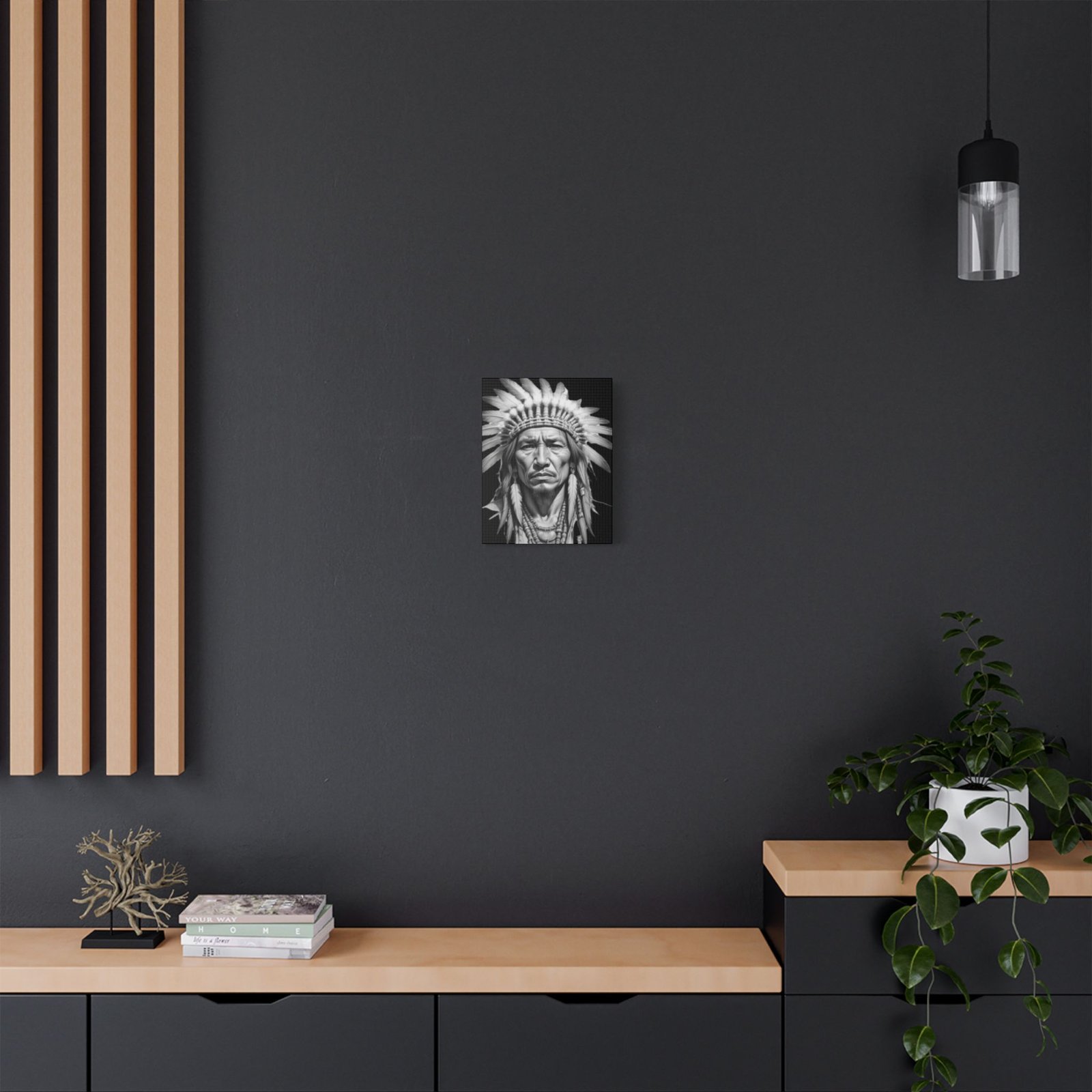 Apache Satin Canvas, Stretched - Image 4